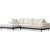 Eti divan sofa venstre - Hvid/sort