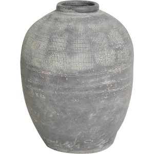 Rustik keramik gryde 37 cm - Gr