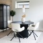 Boavista spisegruppe - Mrkebrun/rhvid + 4.00 x Servietringe