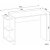 Marlinda skrivebord 104,5x40 cm - Hvid