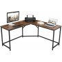 Norton hjrne skrivebord 149/149 x 50 cm - Brun/sort