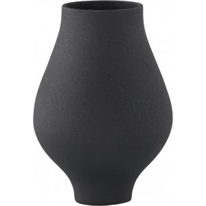 Rellis vase 14 x 24 cm - Sort