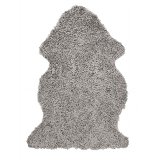 Curly frskinn - 95x55 cm - Gr