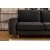 Berlin divan sofa med trben hjre - antracit