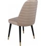 Hugo spisestuestolest - Creme/sort/guld