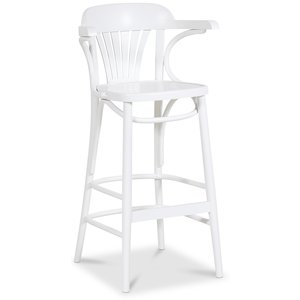 Bentwood barstol nr. 135 - Hvid