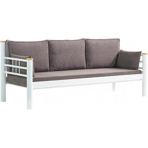 Kappis 3-personers udendørs sofa - Hvid/brun Kappis 3-personers udendørs sofa - Hvid/brun