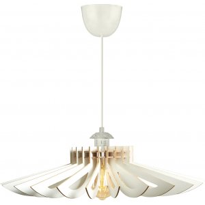 Lustron loftslampe - Hvid