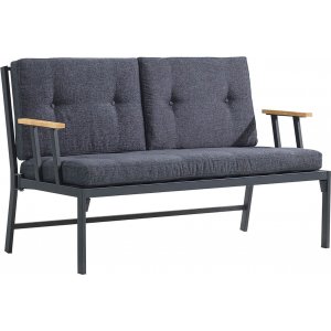 Lotus 2-personers udendørs sofa - Sort/antracit Lotus 2-personers udendørs sofa - Sort/antracit