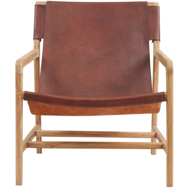 Charleston lnestol - Teak / mokka