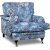 Spirit Howard lnestol i blomstret stof - Eden Parrot Blue + Mbelplejest til tekstiler