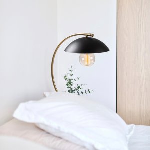 Silvan bordlampe - Sort/guld