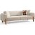 Lyke 3-personers sovesofa - Creme