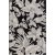 Domani Flower fladvvet tppe Sort - 160 x 230 cm