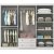 Inci garderobe 210 x 50 x 210 cm - Hvid