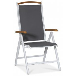 Ekens positionsstol hvid aluminium - Imiteret tr
