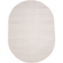 Vince tæppe ovalt 230 x 160 cm - Hvid