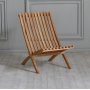 Shelby teak lnestol foldestol