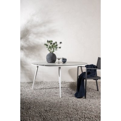 Break spisebord 150 cm - Gr/Hvid