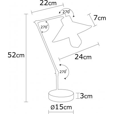 Magnat bordlampe - Gul