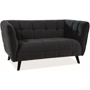 Renae 2-personers sofa i sort fljl