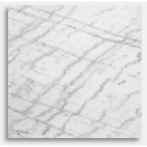 Hvid marmor bordplade - 55x55x55 cm