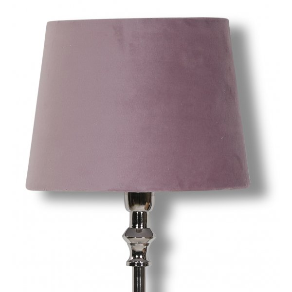 Velvet lampeskrm 23 cm - Rosa