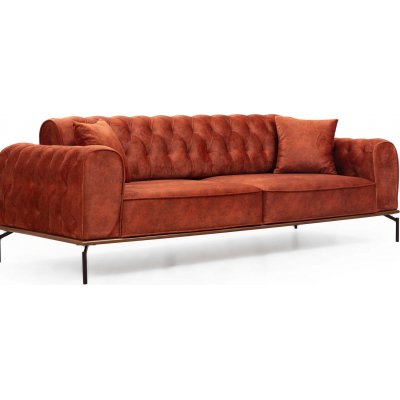 Siesta Capitone 3-personers sofa - Orange