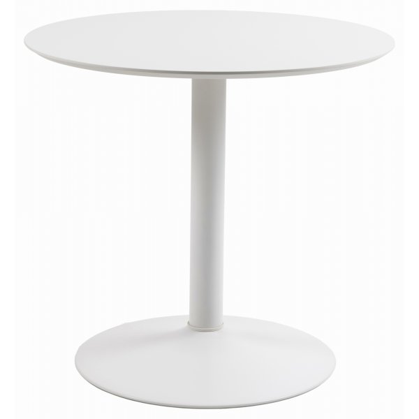 Ibiza cafebord 80 cm - Hvid