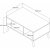 Exxen sofabord 90 x 41,6 cm - Valnd/antracit