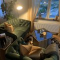 Kundebillede New Haven gulvlampe - Sort/guld