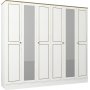 Ravenna garderobe - Hvid/guld