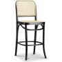 Christen barstol bjet tr - Sort/rattan