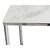 Palasso sofabord 110 cm - Krom/lys marmorering
