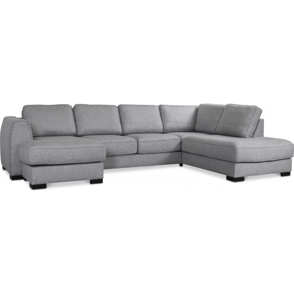 Optus Double Divan U-sofa - hjre