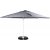 Leeds justerbar parasol 350 cm - Hvid