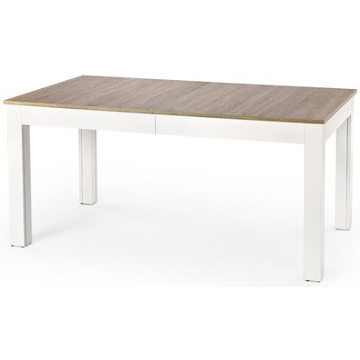 Brviken spisebord 160-300 cm - Hvid / eg