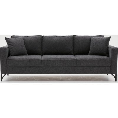 Berlin 3-personers sofa - Antracit/sort