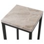 Accent sengebord/piedestal 65 - Sort / beige