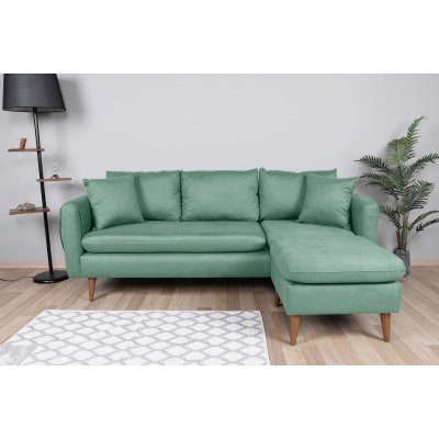Sofia divan sofa hjre - Lysegrn