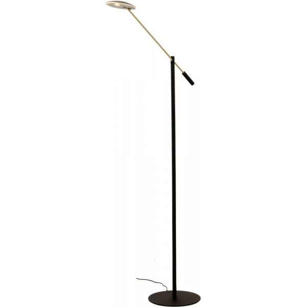 Cadiz gulvlampe - Sort/mat messing