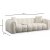 Puffy 3-personers sofa - Hvid