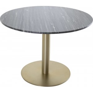 Kvarnbacken spisebord 106 cm - Mrk marmor/messing