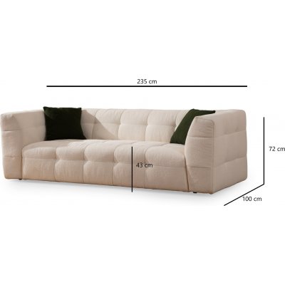 Cady 3-personers sofa - Beige