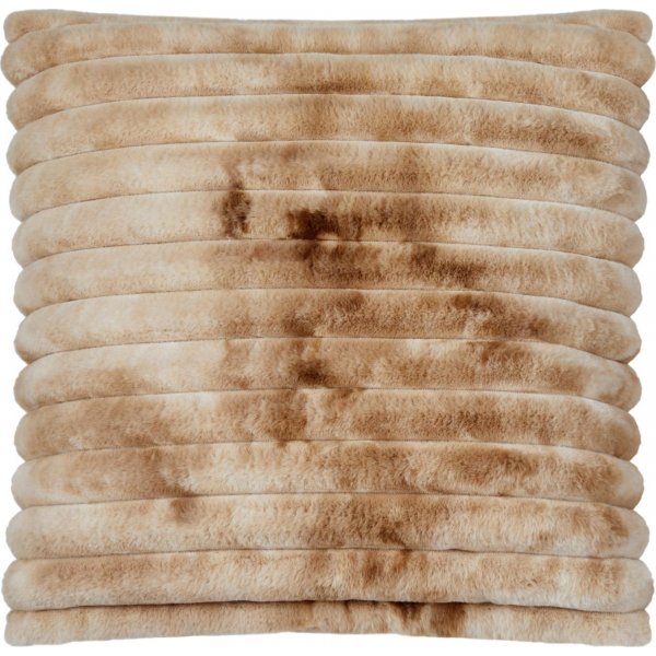 Stribet pyntepude Toffee - 45 x 45 cm