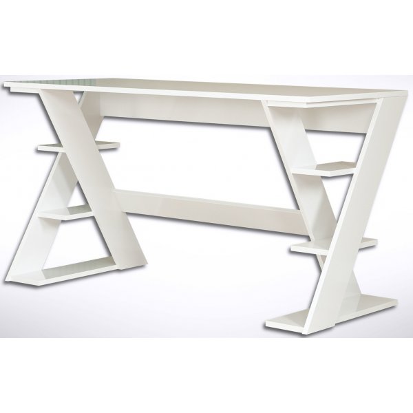 Lungo skrivebord 140 x 60 cm - Hvid