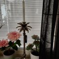 Kundebillede Lysestage palme H50cm - Old silver