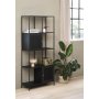 Billy sort metal reol - 180x80 cm