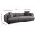 Puffy 3-personers sofa - antracit