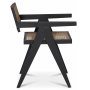Strmsberg stol - Sort mahogni/rattan